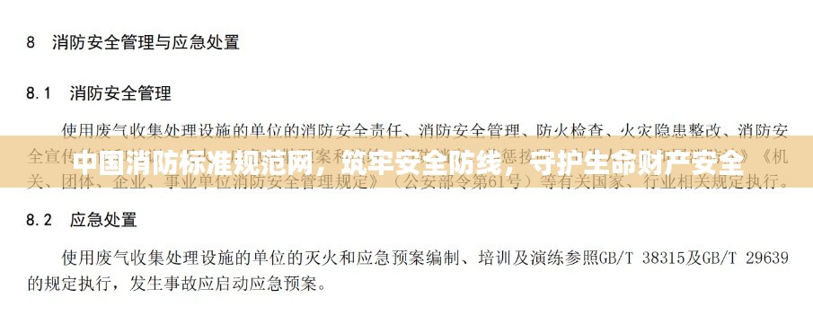 中国消防标准规范网,筑牢安全防线,守护生命财产安全